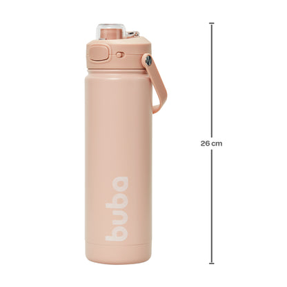Copo Termico Parede Dupla, 600ml, Bege - Buba