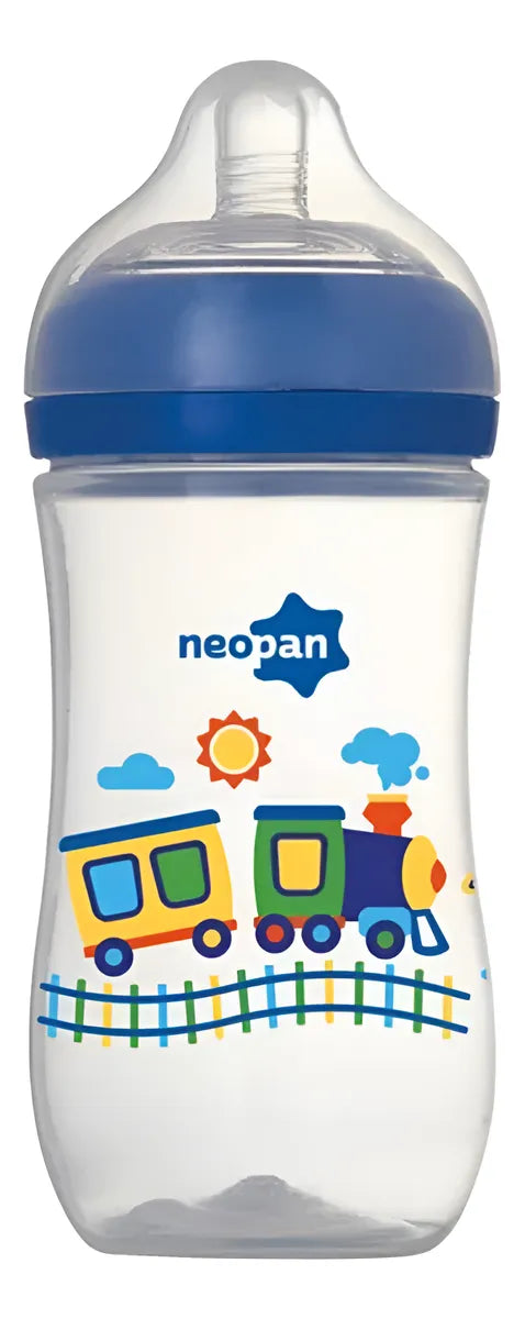 Mamadeira Super Ventilada, 300ml, Azul - Neopan