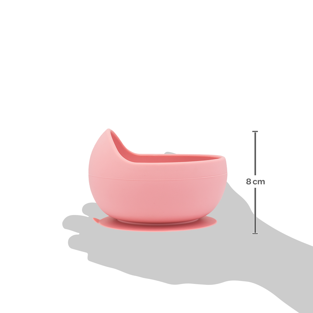 Bowl em Silicone com Ventosa - Rosa