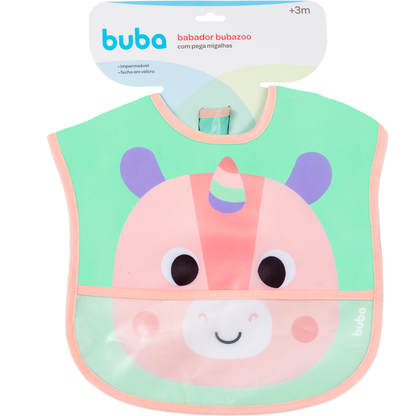 Babador com Bolso Buba Zoo - Unicórnio