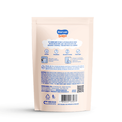 Refil Sabonete Liquido Glicerina, 210ml - Baruel Baby