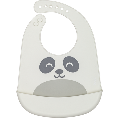 Babador em Silicone com Pega-Migalhas Gumy - Off White