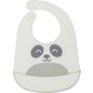 Babador em Silicone com Pega-Migalhas Gumy - Off White