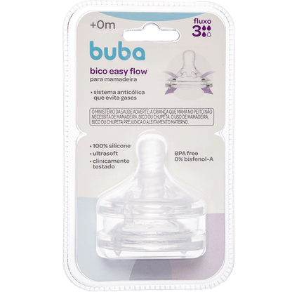 Bico para Mamadeira Easy Flow, Fluxo 3 - Buba