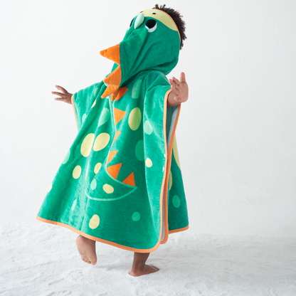 Toalha Poncho Buba Zoo - Dino