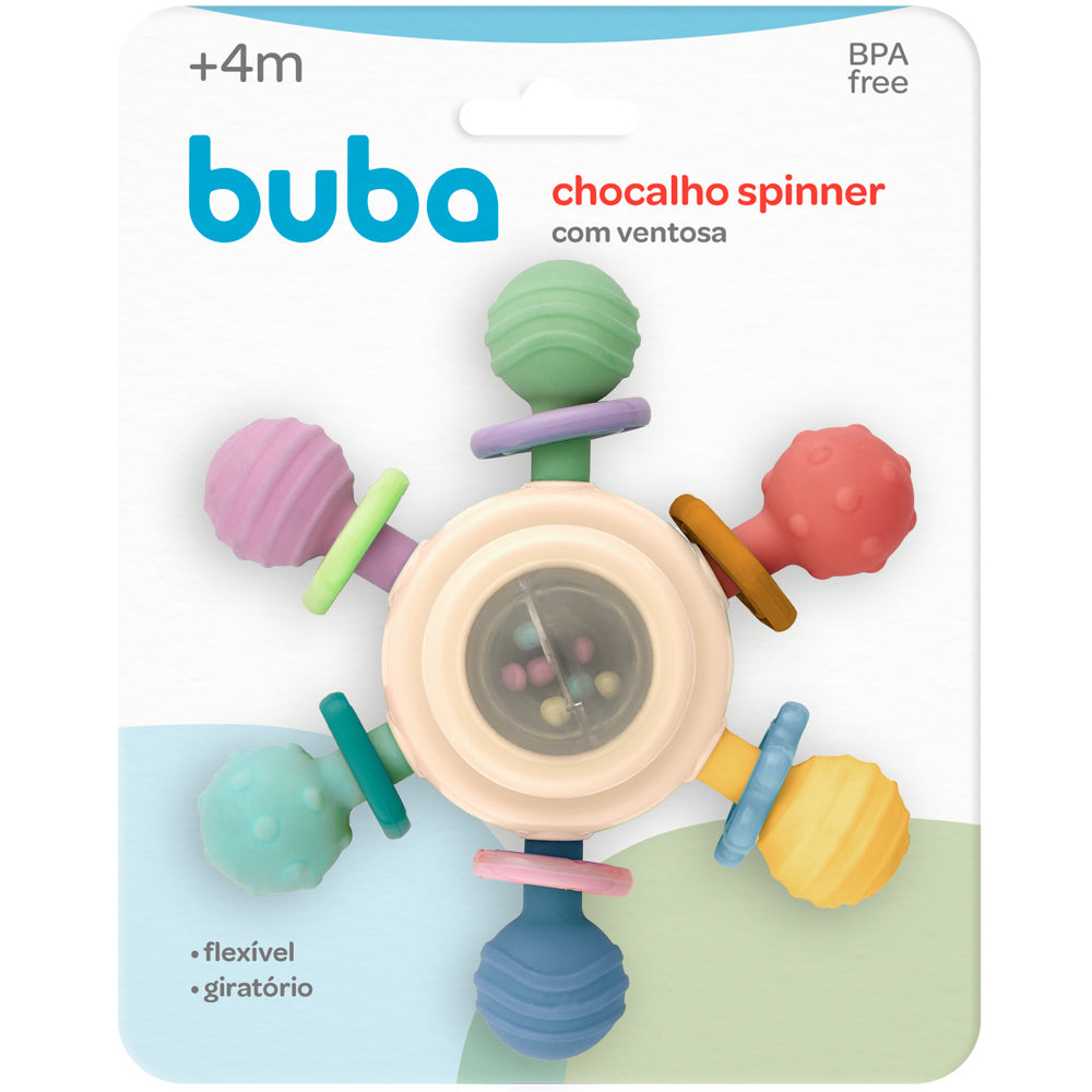 Chocalho Spinner com Ventosa - Buba
