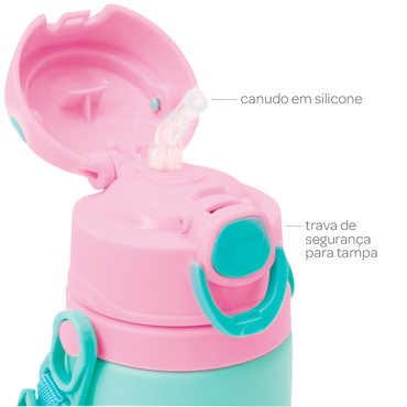 Garrafinha de Aluminio Animal Fun - Girafa