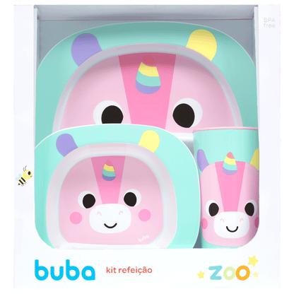 Kit Refeicao Buba Zoo - Unicórnio