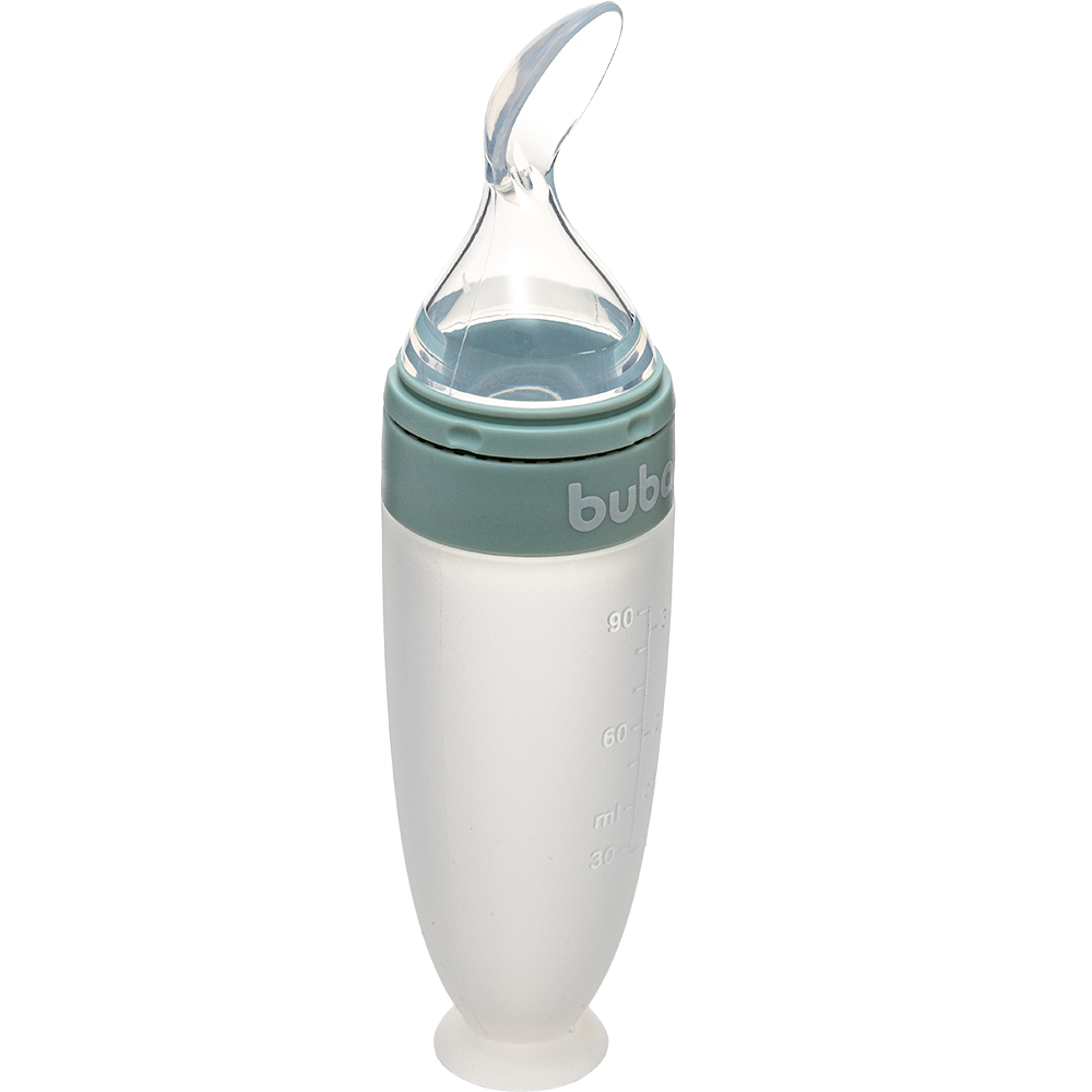 Colher Dosadora em Silicone com Ventosa - Verde