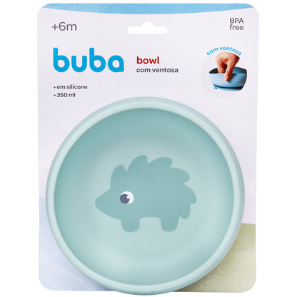 Bowl em Silicone com Ventosa Verde, Cloudy - Buba