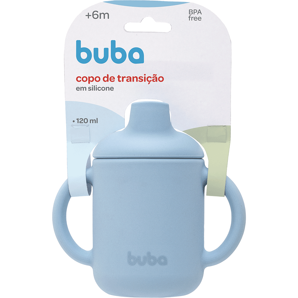 Copo de Silicone, Azul - Buba