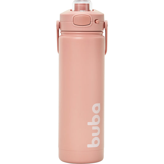 Copo Termico Parede Dupla, 600ml, Rose - Buba