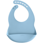 Babador em Silicone com Pega-Migalhas - Azul