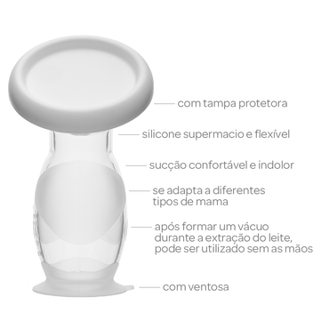 Coletor de Leite Materno em Silicone Buba