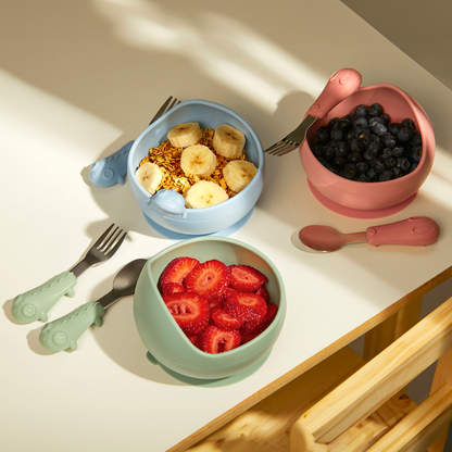 Bowl em Silicone com Ventosa - Rosa