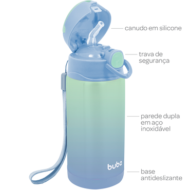 Copo Termico Parede Dupla Degradê - Azul