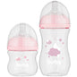 Kit 2 Mamadeiras Easy Flow Nuvem Rosa, 120ml/270ml, Anticolica - Buba