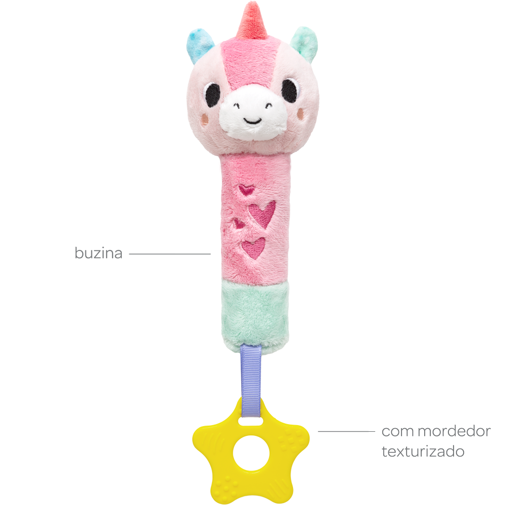 Buzininha com Mordedor Buba Zoo - Unicórnio