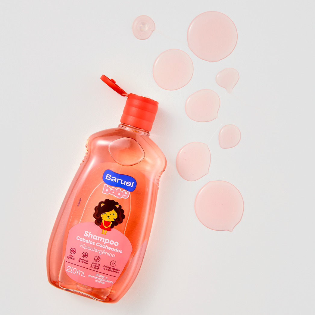 Shampoo Cabelos Cacheados, 120ml - Baruel Baby