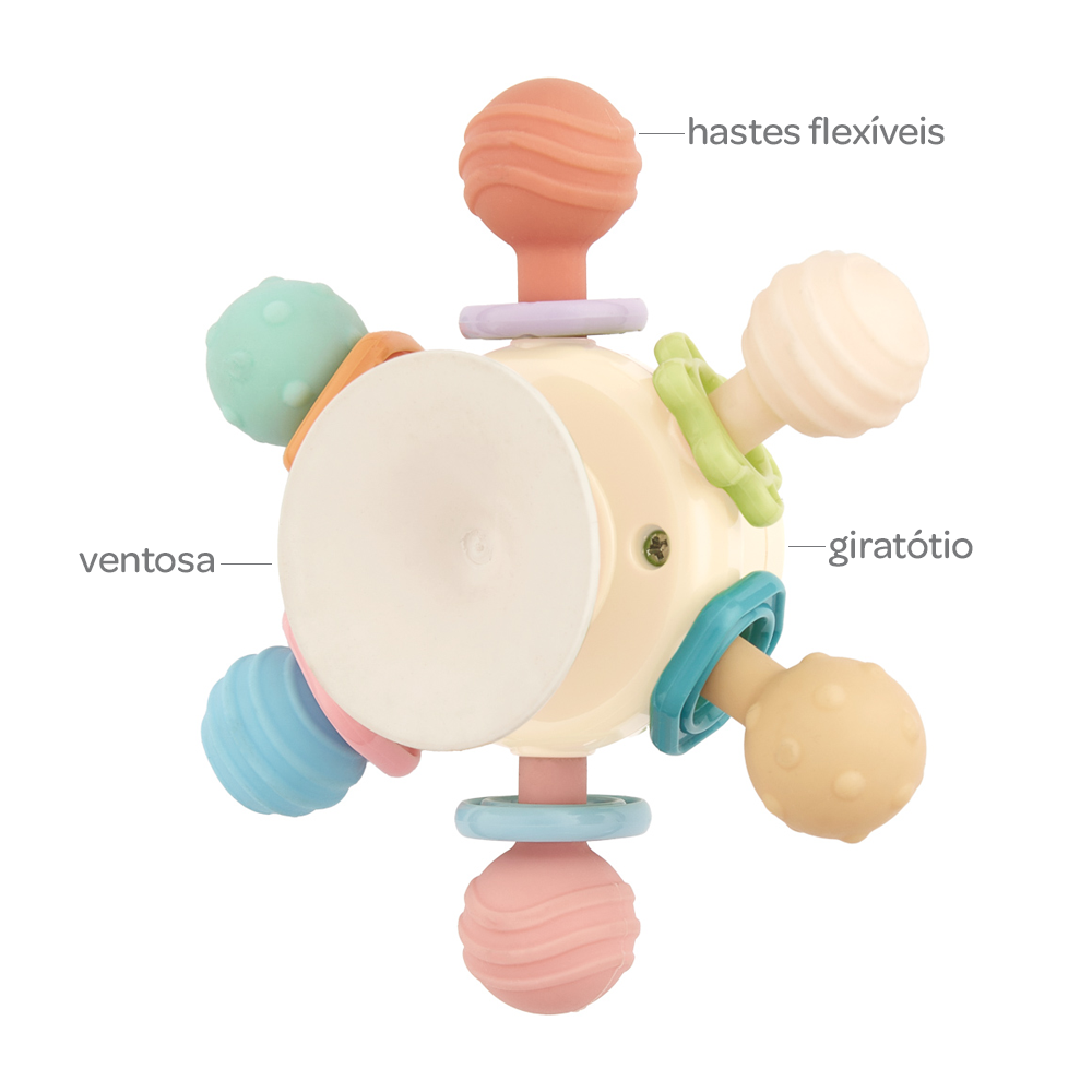 Chocalho Spinner com Ventosa - Buba