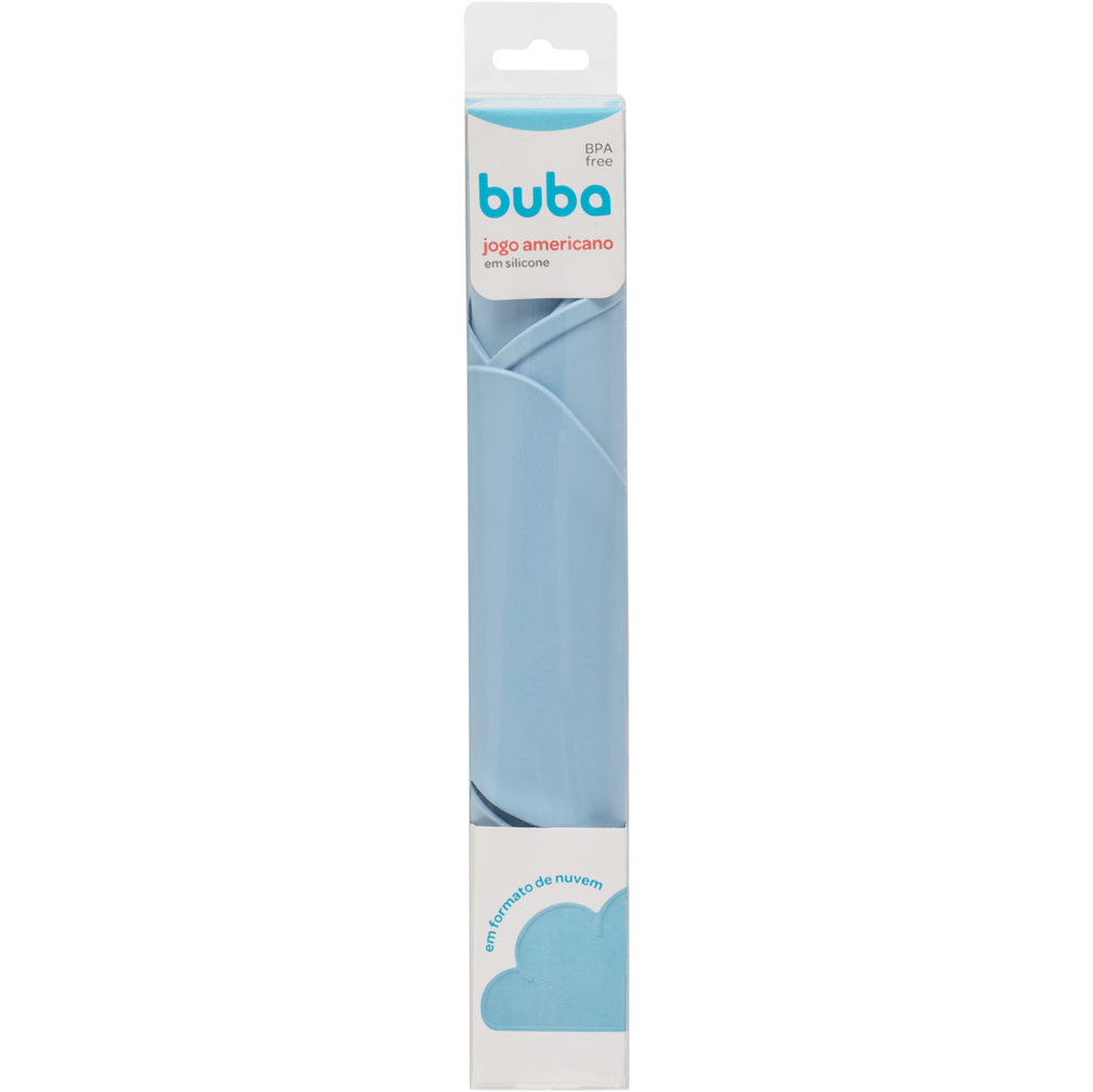 Jogo Americano em Silicone, Azul - Buba