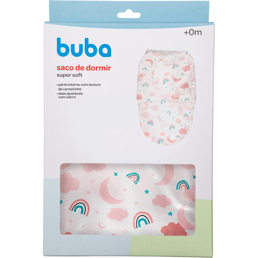 Saco de Dormir Super Soft Estampado, Rosa - Buba