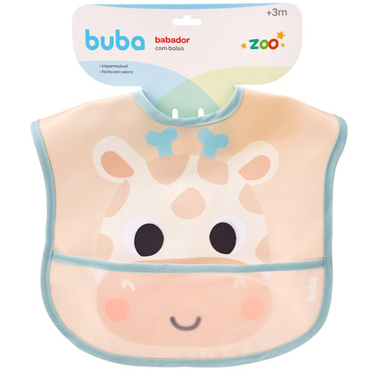 Babador com Bolso, Buba Zoo Girafa - Buba
