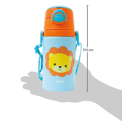 Garrafinha de Aluminio Animal Fun - Leão