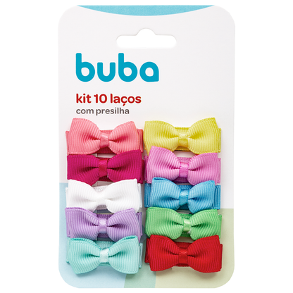 Kit 10 Laços com Presilha Buba (modelo 2)