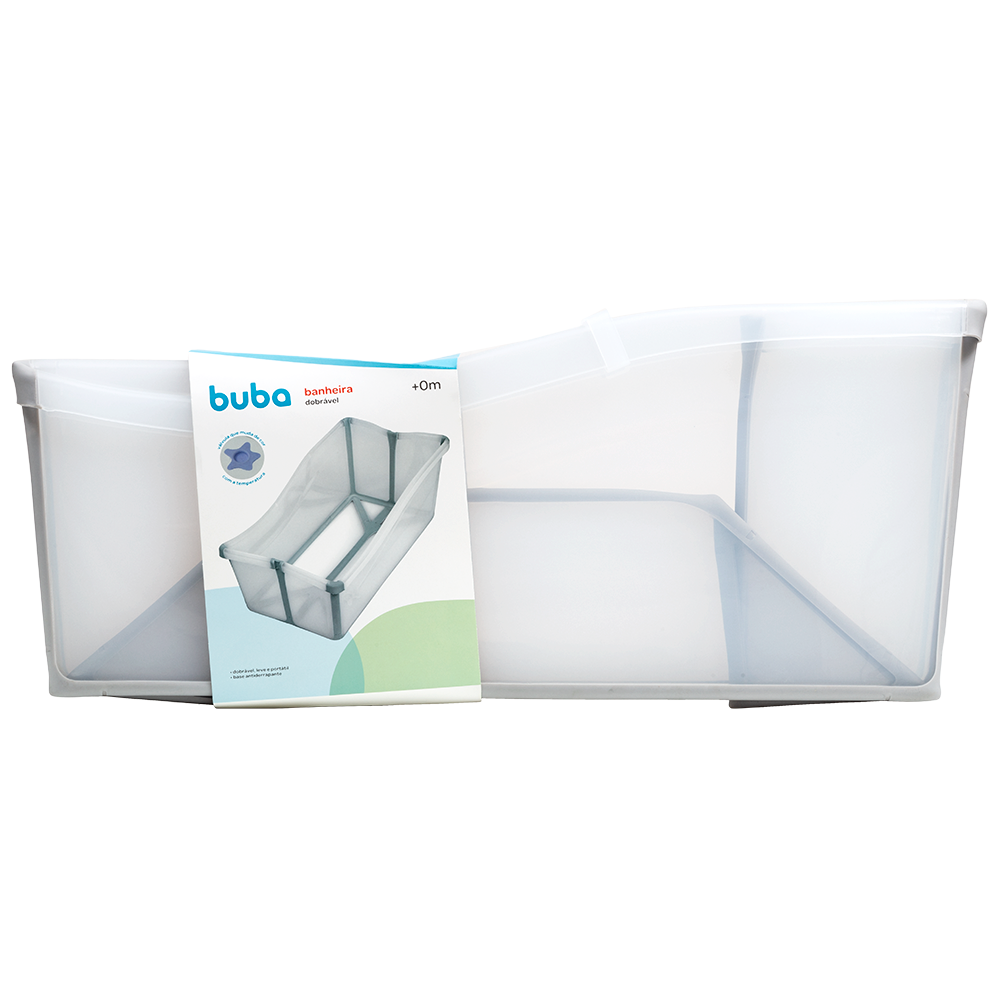 Banheira Dobrável Buba - Cinza