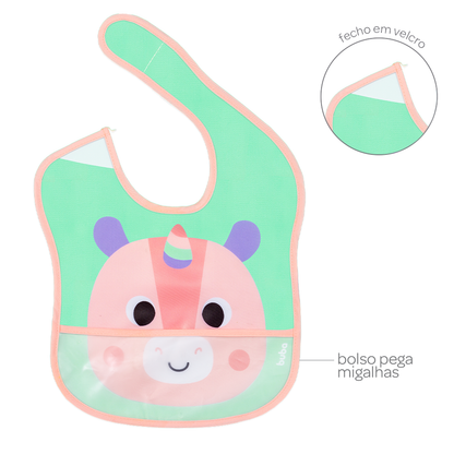 Babador com Bolso Buba Zoo - Unicórnio