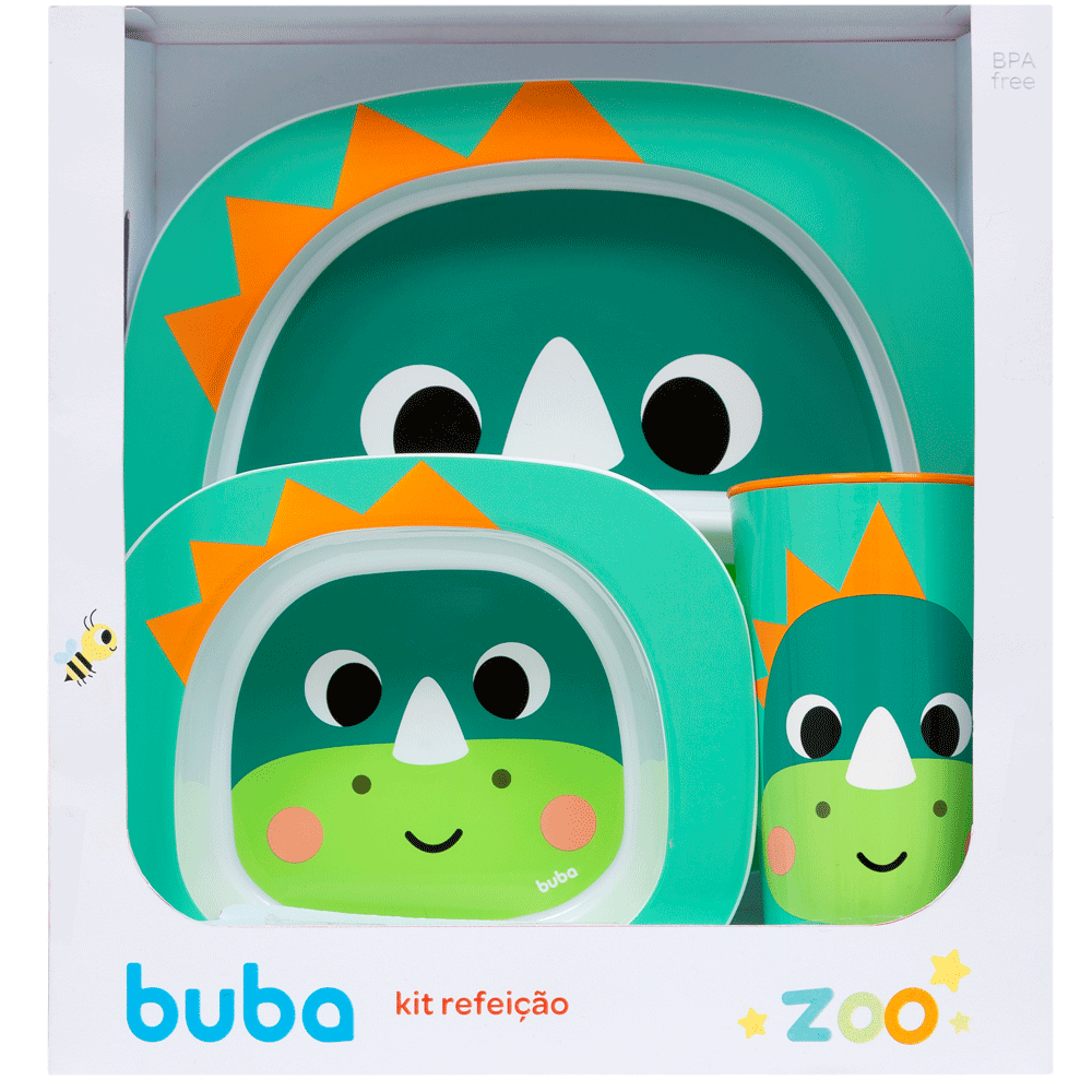 Kit Refeicao Buba Zoo - Dino