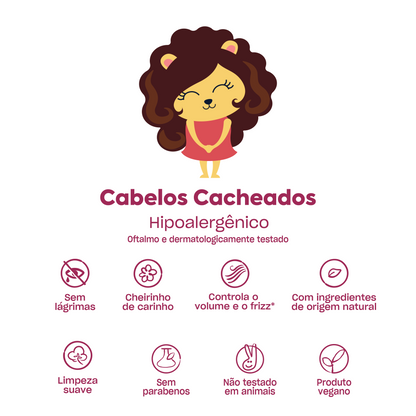 Shampoo Cabelos Cacheados, 120ml - Baruel Baby