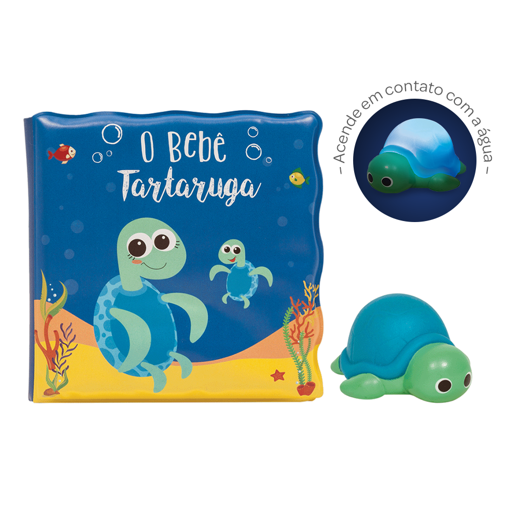 Livrinho de Banho, O Bebê Tartaruga + Tartaruguinha - Buba