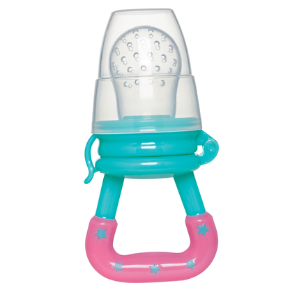 Porta-Frutinhas com Sugador em Silicone Rosa