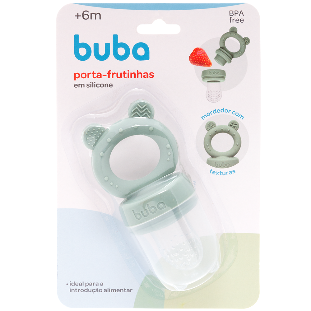 Porta-Frutinhas em Silicone Ursinho Verde - Buba