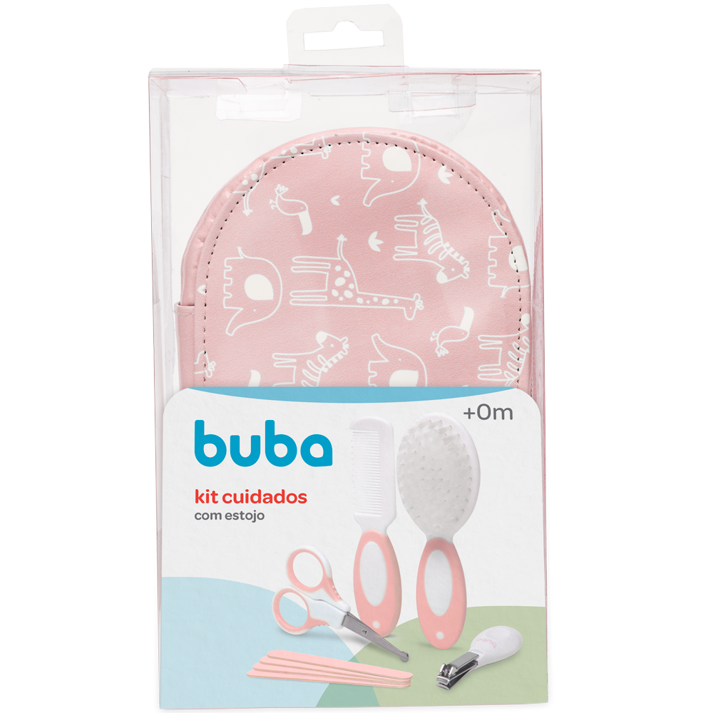 Kit Cuidados com Estojo, Rosa - Buba