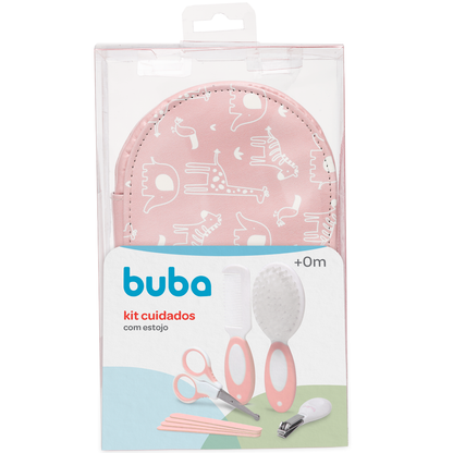 Kit Cuidados com Estojo, Rosa - Buba