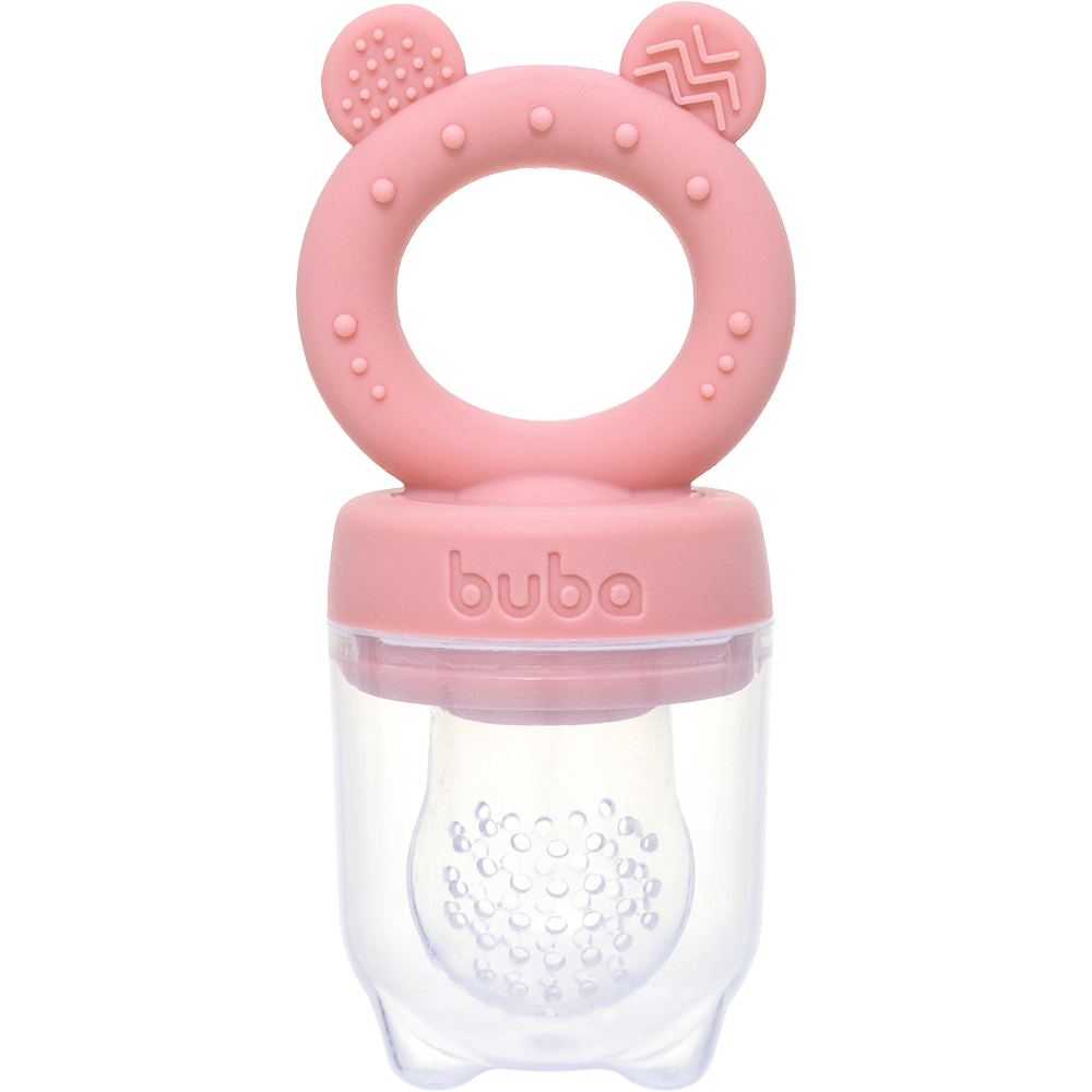 Porta-Frutinhas em Silicone Ursinho Rosa