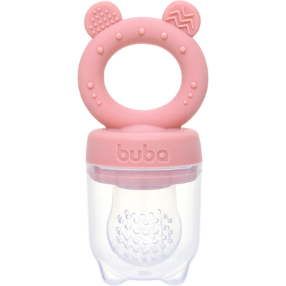 Porta-Frutinhas em Silicone Ursinho Rosa