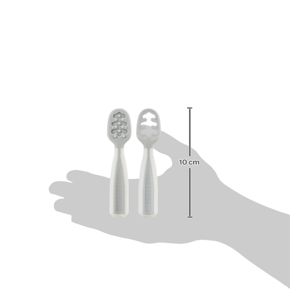 Kit 2 Colheres de Treinamento - Cinza