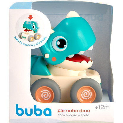 Carrinho Dino com Fricção e Apito - Buba