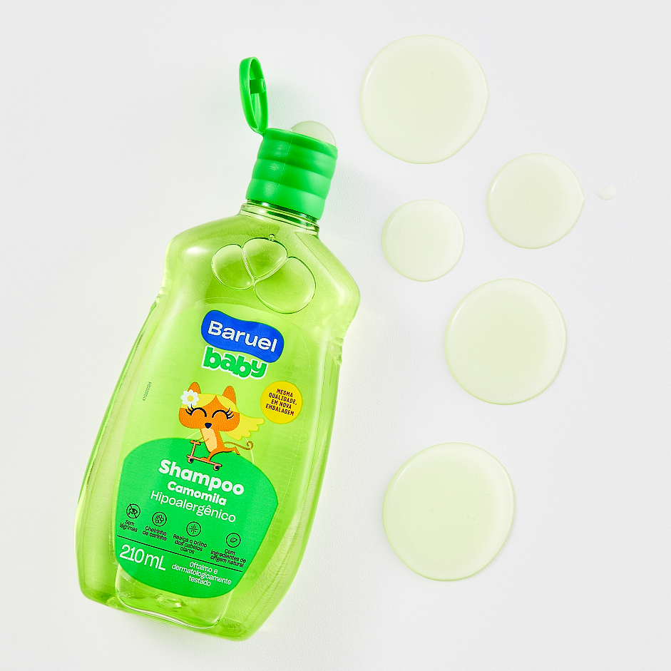 Shampoo Camomila, 210ml - Baruel Baby