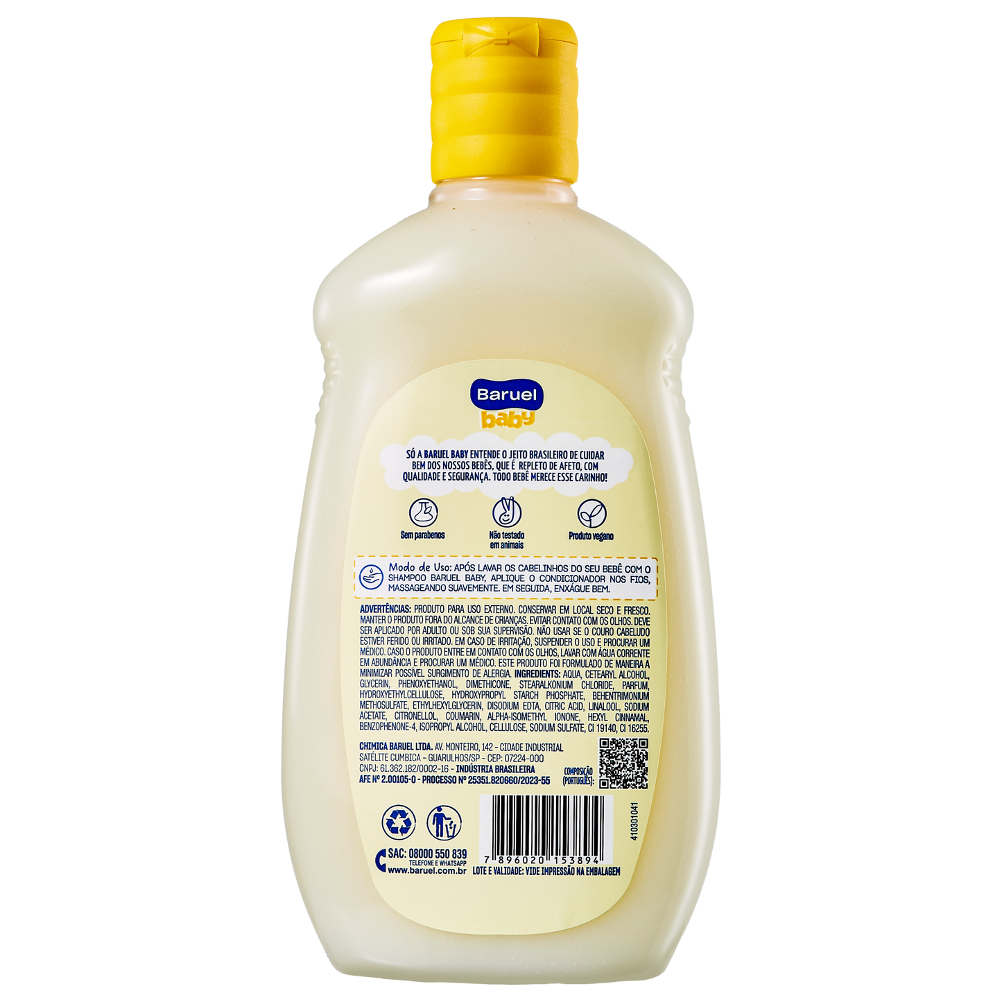 Condicionador Suave, 120ml - Baruel Baby