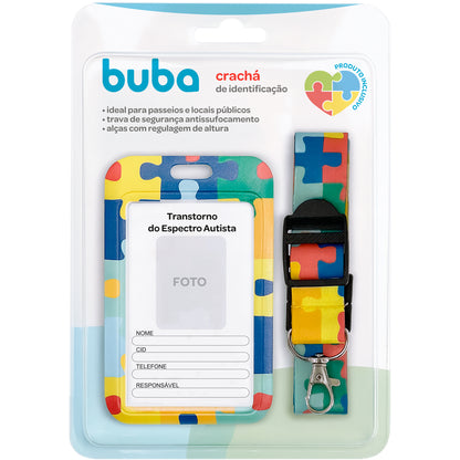 Crachá de Identificação Espectro Autista - Buba