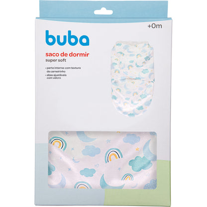 Saco de Dormir Super Soft Estampado, Azul - Buba