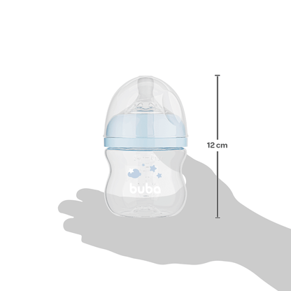 Mamadeira Easy Flow Nuvem Azul, 120ml, Anticolica - Buba