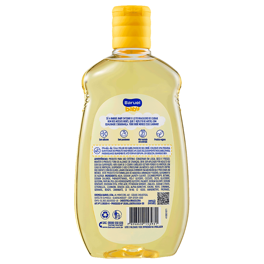 Shampoo Suave, 120ml - Baruel Baby