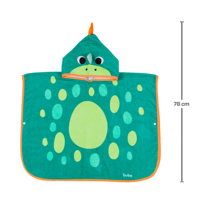 Toalha Poncho Buba Zoo - Dino