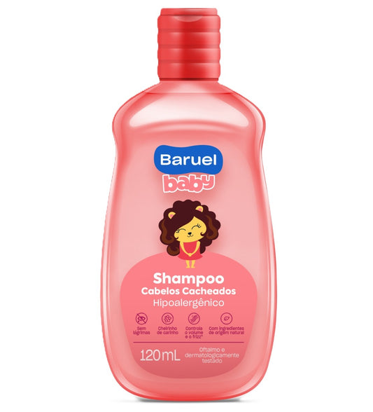Shampoo Cabelos Cacheados, 120ml - Baruel Baby